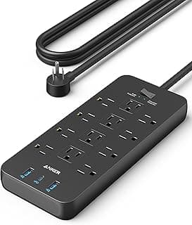 Anker Power Strip with 2100J Surge Protector, Outlet Extender, 5ft Extension Cord with Multiple Outlets, 12 AC, 2 USB A,1 USB C Port for 20...