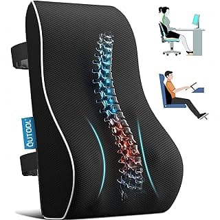 Lumbar Support Pillow for Office Chair, Office Home Essentials,Gifts for Mom,Dad, Back Support Pillow for Car, Chair Cushions,Back Pain Rel...